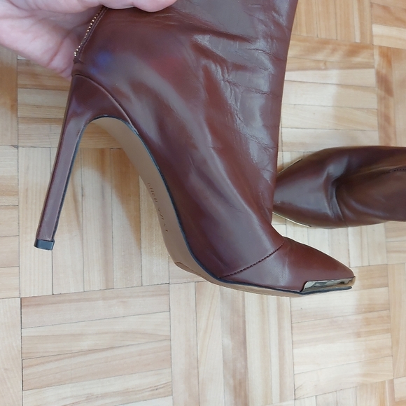 Nine west high heel leather booties size 7.5 - Picture 8 of 14